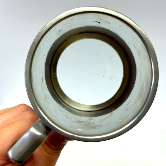 Vintage BIRKS pewter with glass bottom stein stamped made in England 2482 - Picture 3 of 7